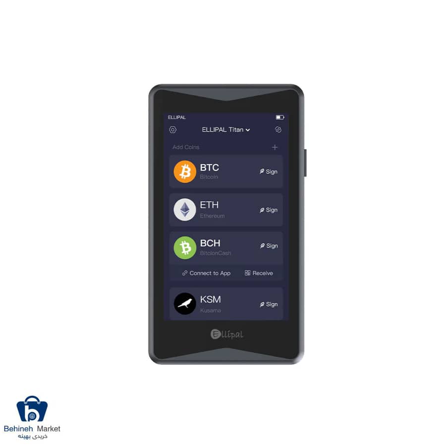 کیف پول سخت افزاری الیپال مدل Titan 2022 به همراه استند شارژ