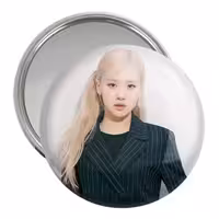 آینه جیبی خندالو مدل رزی گروه بلک پینک Black Pink کد 16686