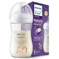 شیشه شیر نچرال 260 میلی لیتر فیلیپس اونت PHILIPS AVENT سری Respons طرح زرافه