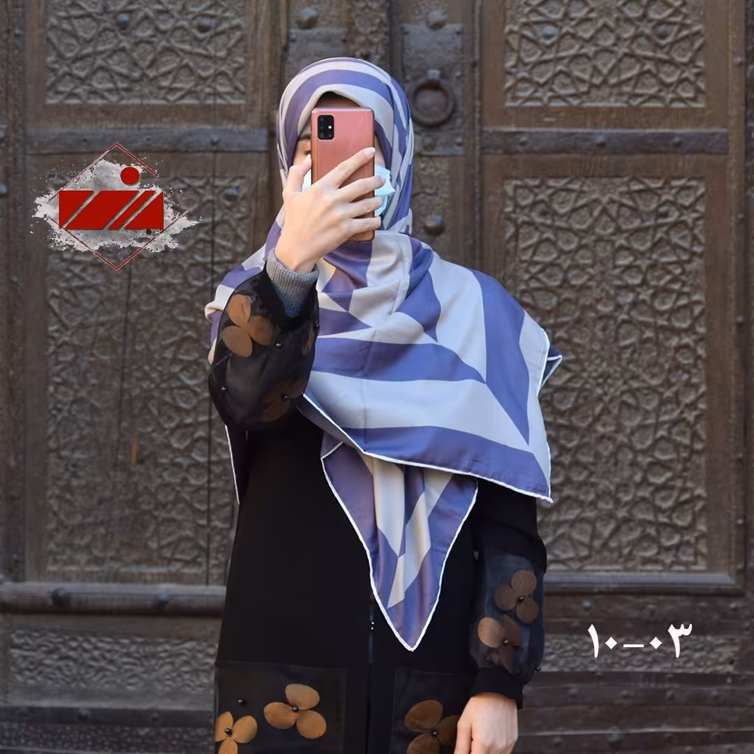 روسری توییل دور دست دوز 3