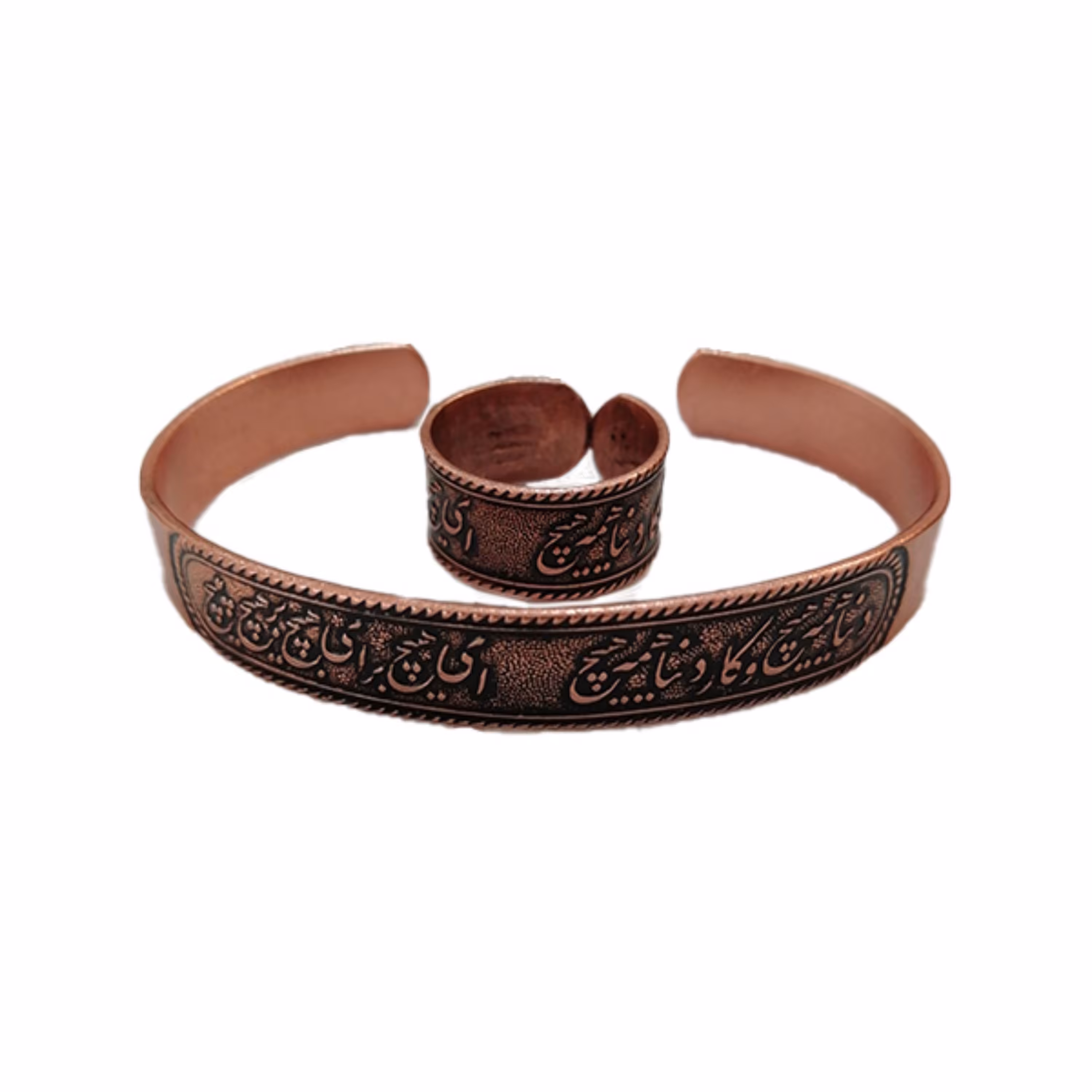 نیم ست دستبند و انگشتر دنیا همه هیچ کد JW96-2