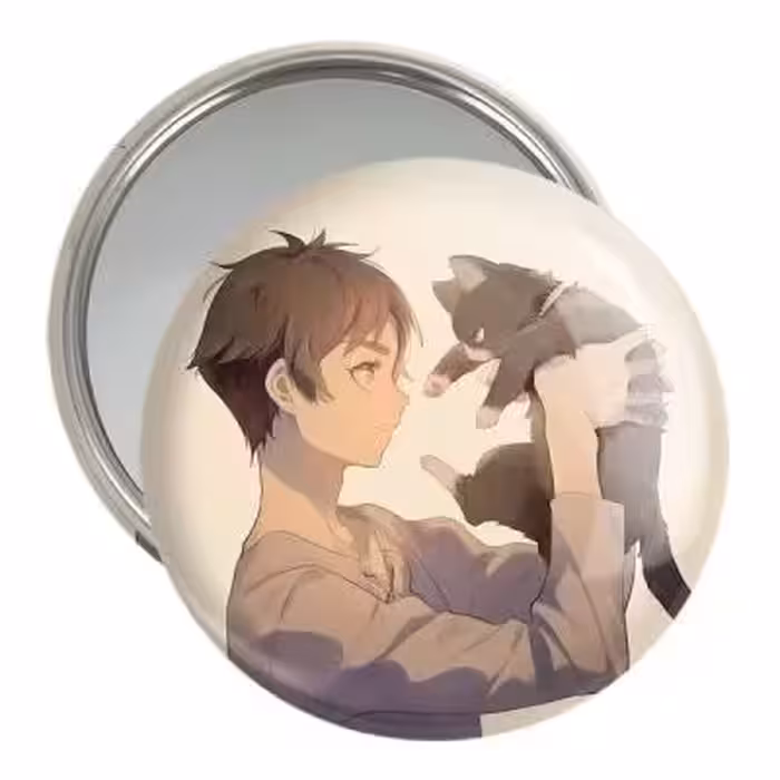 آینه جیبی خندالو مدل ارن یگر انیمه اتک آن تایتان Attack on Titan کد 18598