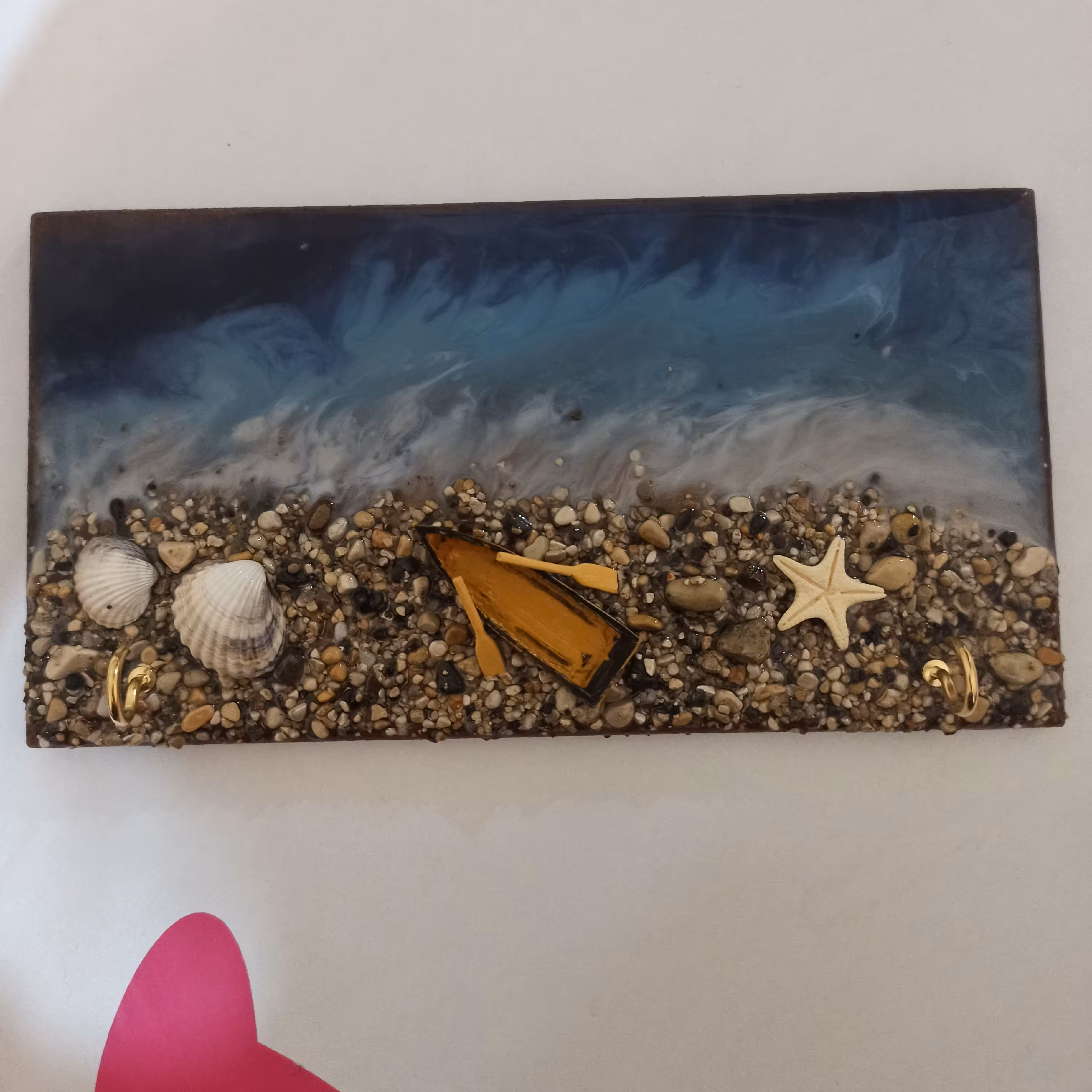 جا کلیدی دیواری طرح دریا 