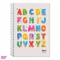 دفتر مدرسه‌ای‌ 60 برگ چهارخط وزیری سیمی فانتزی جلد گلاسه الیپون (Elipon) کد 2911354 وزن 300 گرم