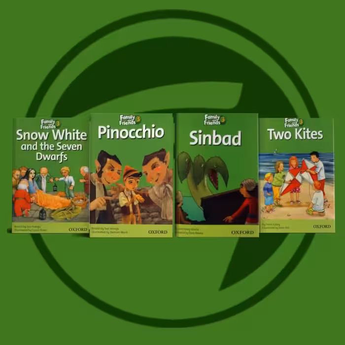 کتاب های داستان چهارجلدی استوری Story book Family and Friends 3