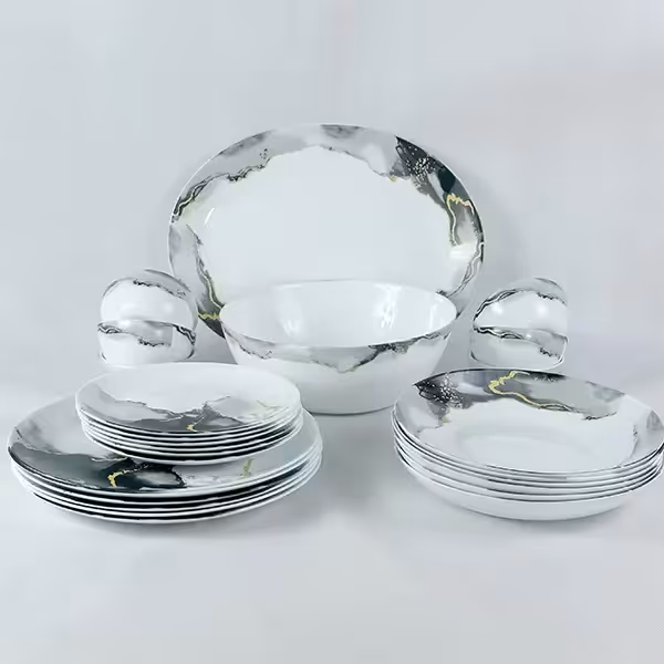 سرویس 26 پارچه آرکوپال مارگو مشکی کهکشان