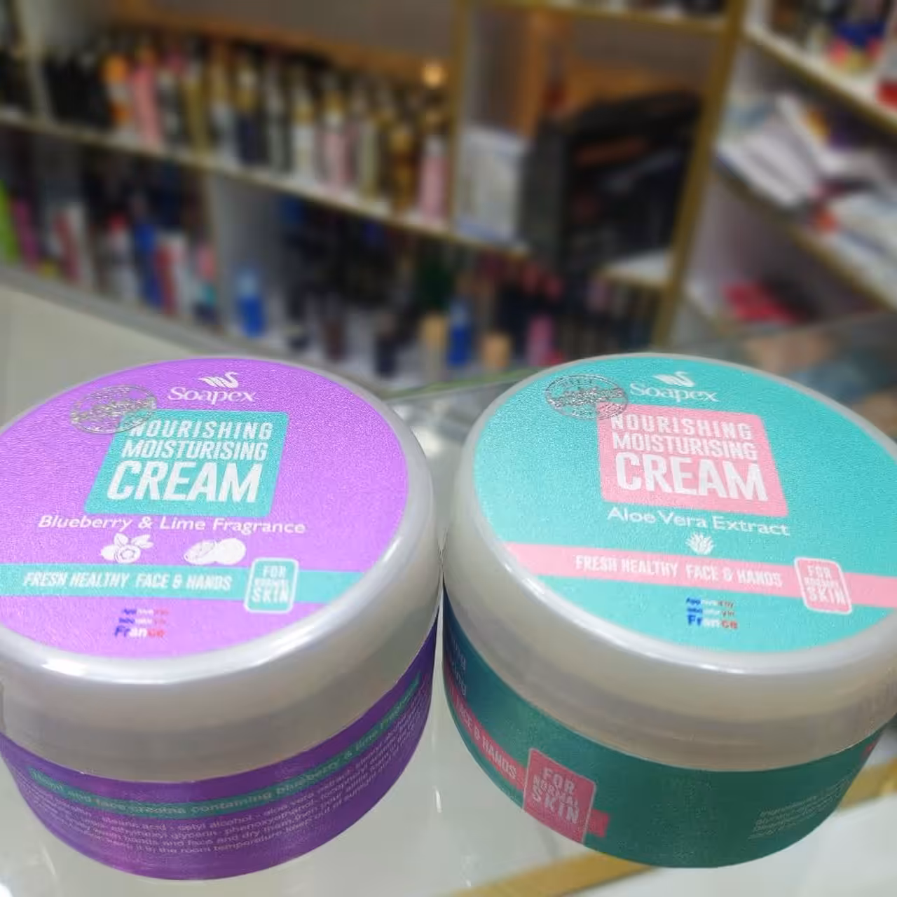 کرم مرطوب کننده کاسه ای 90میل سوپکس در 2 رایحه بلوبری لیمو و آلوئه ورا  مناسب انواع پوست 