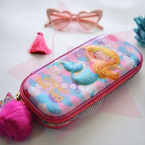 جامدادی کتابی سه بعدی کوچک طرح پری دریایی زیر دریا