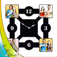 ساعت دیواری 4 عکسه کد 245 (پس کرایه)