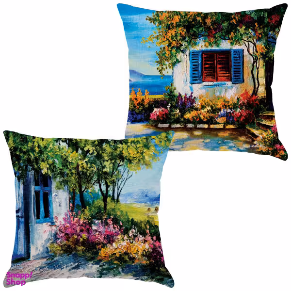 کاور کوسن مدل C21-10113-114 مجموعه 2 عددی چند رنگ سایز 43*43*2 سانتی متر