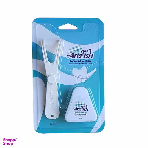نخ دندان آریاتیش (Ariatish) به همراه کمان نخ دندان مدل کلاسیک رنگ سفید
