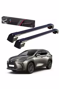 جعبه بار سقفی مشکی LEXUS LX J200 2016 TRX2 حامل قفل شده SEARFALL CARRIER CABER BAR Thunder
