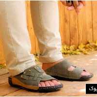 صندل مردانه چرم طبی شهپرمدل ماهان 101