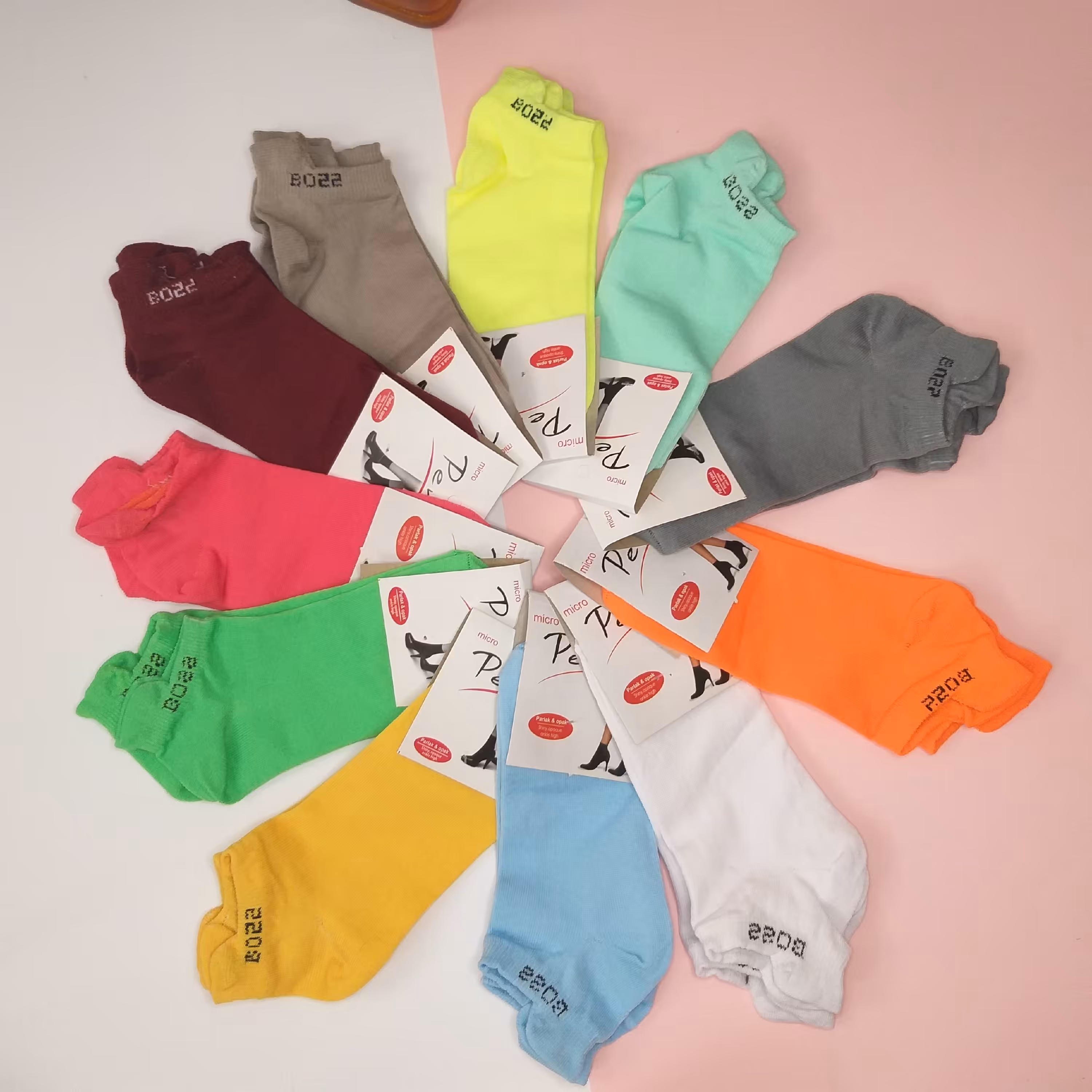 جوراب رنگی پک 3 تایی