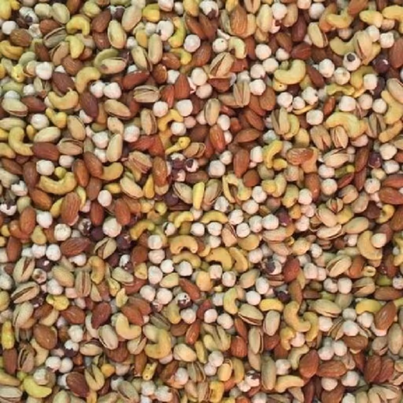 اجیل4مغز 500گرم(پسته با پوست)مغز فندق بادام بادام هندی پسته زعفرانی