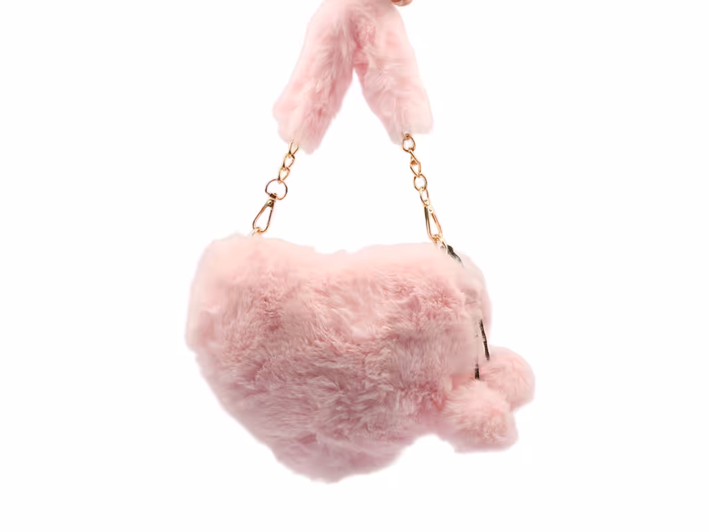 کیف پولیشی دخترانه طرح قلب