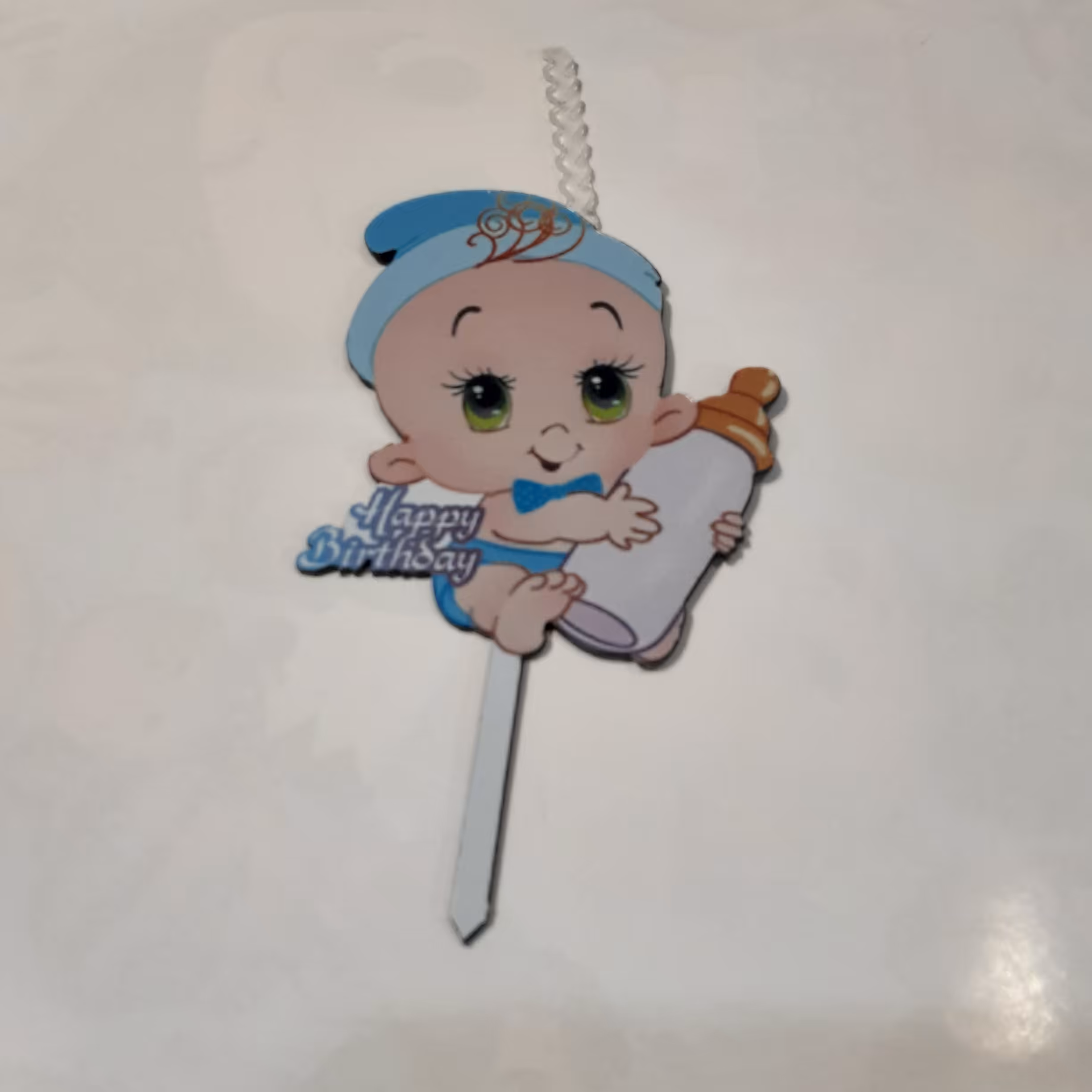 تاپر روی کیک تم بیبی پسر 