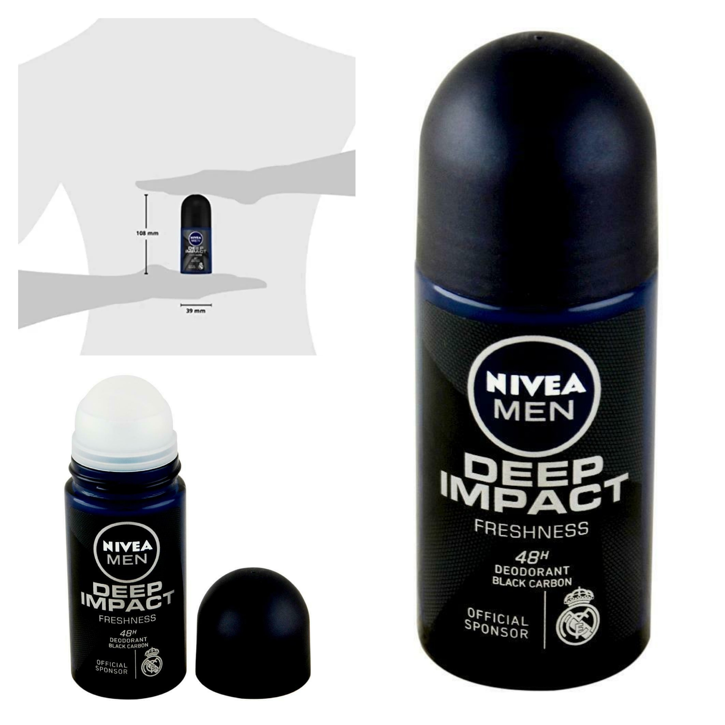 مام نیوا اصل مردانه nivea مدل deep impact 50 میل