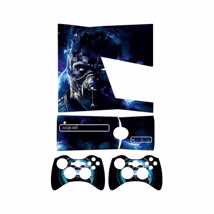 اسکین(برچسب)Xbox 360 اسلیم -طرح mortal kombat-مدل اسلیم-کد30-سفارشی
