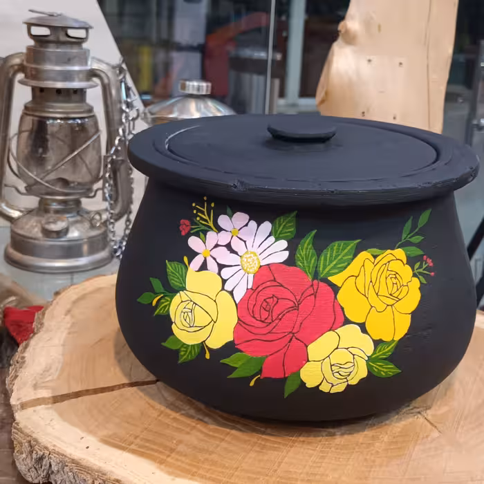 دیزی سنگی 6نفره نقاشی شده 