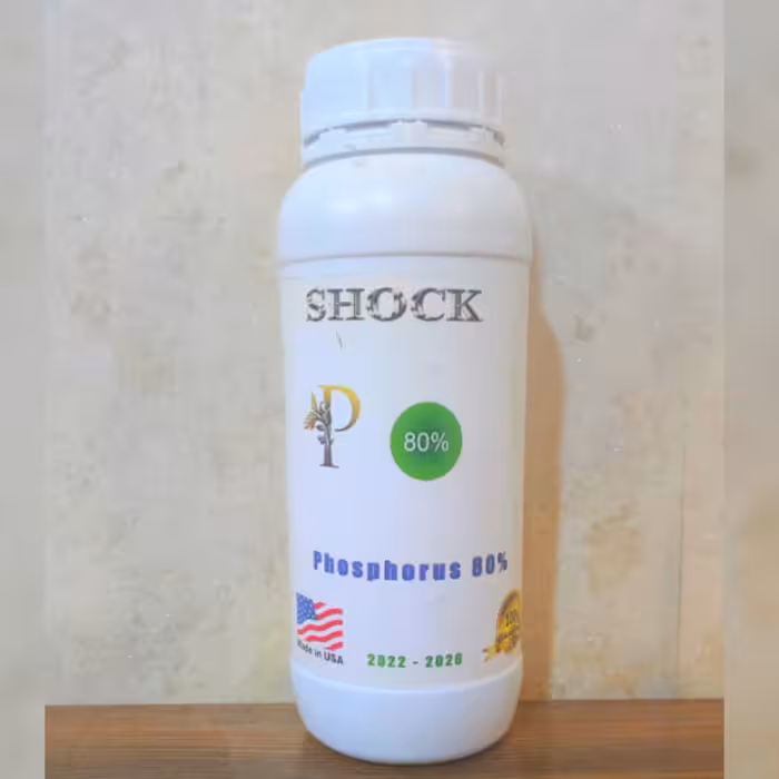 کود فسفر شوک (هشتاد درصد) یک لیتری آمریکایی اصل 