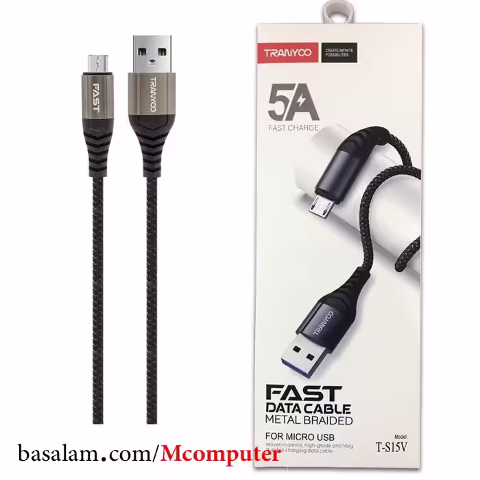 کابل شارژ میکرو ترانیو  مدل Tranyoo T-S15V طول 1 متر