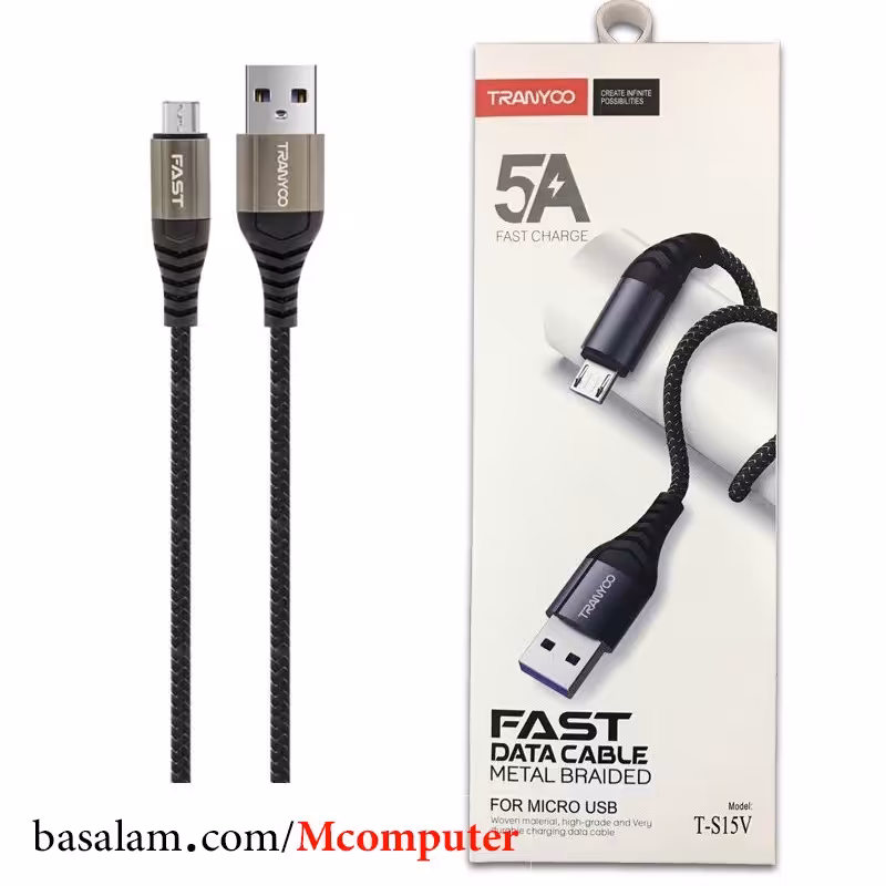 کابل شارژ میکرو ترانیو  مدل Tranyoo T-S15V طول 1 متر