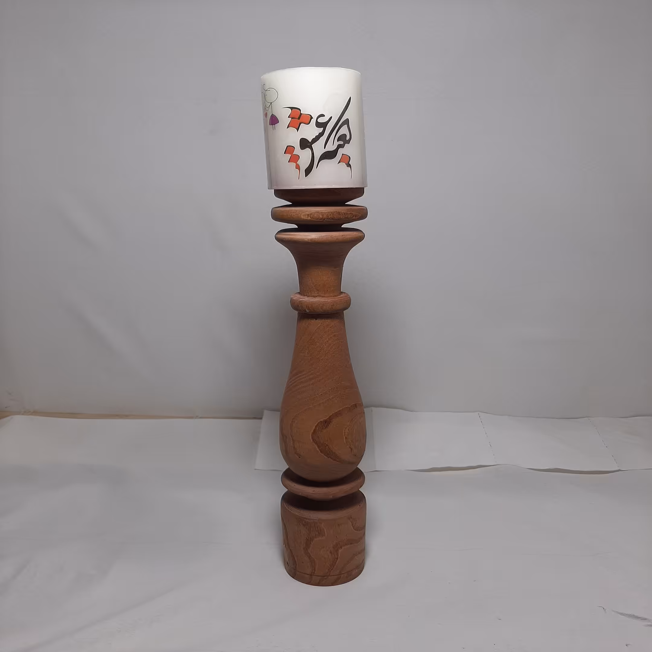 جاشمعی چوبی خراطی شده