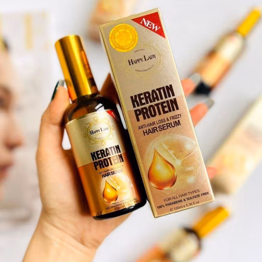 سرم مو کراتین پروتئین هپی لیدی happy lady100mil