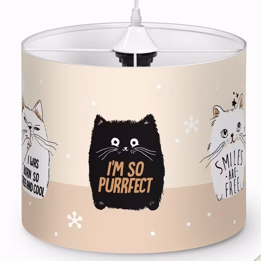 لوستر کودک طرح گربه پرشین کد 8933