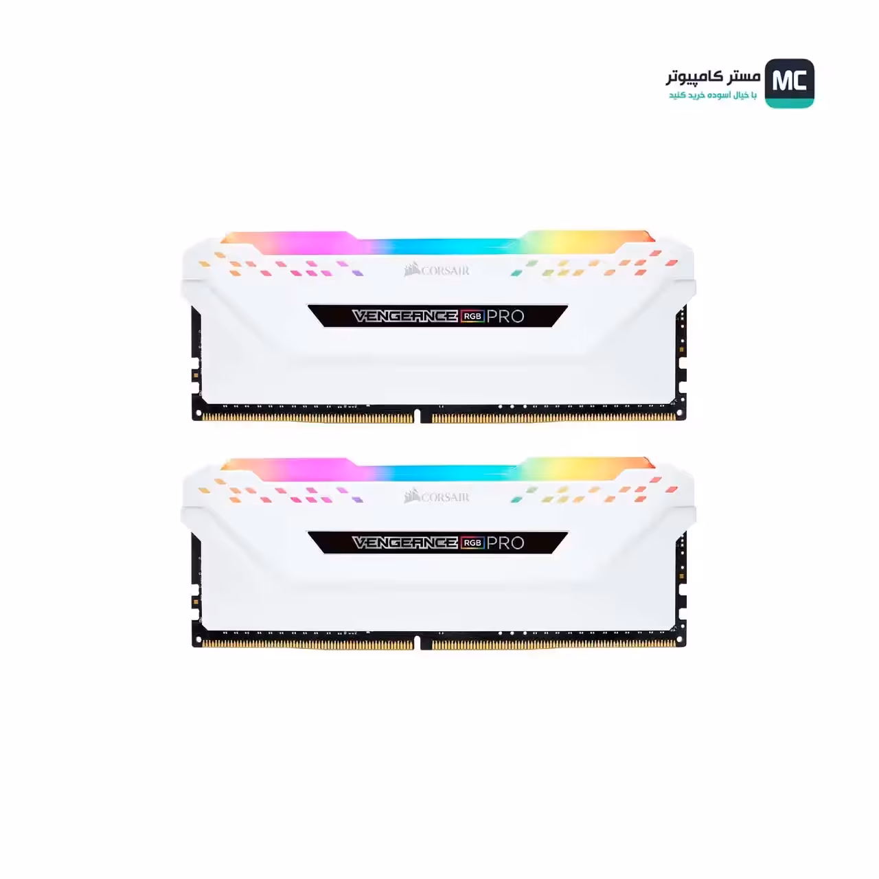 قیمت و خرید رم کورسیر VENGEANCE RGB PRO White 16GB 8GBx2 3200MHz CL16