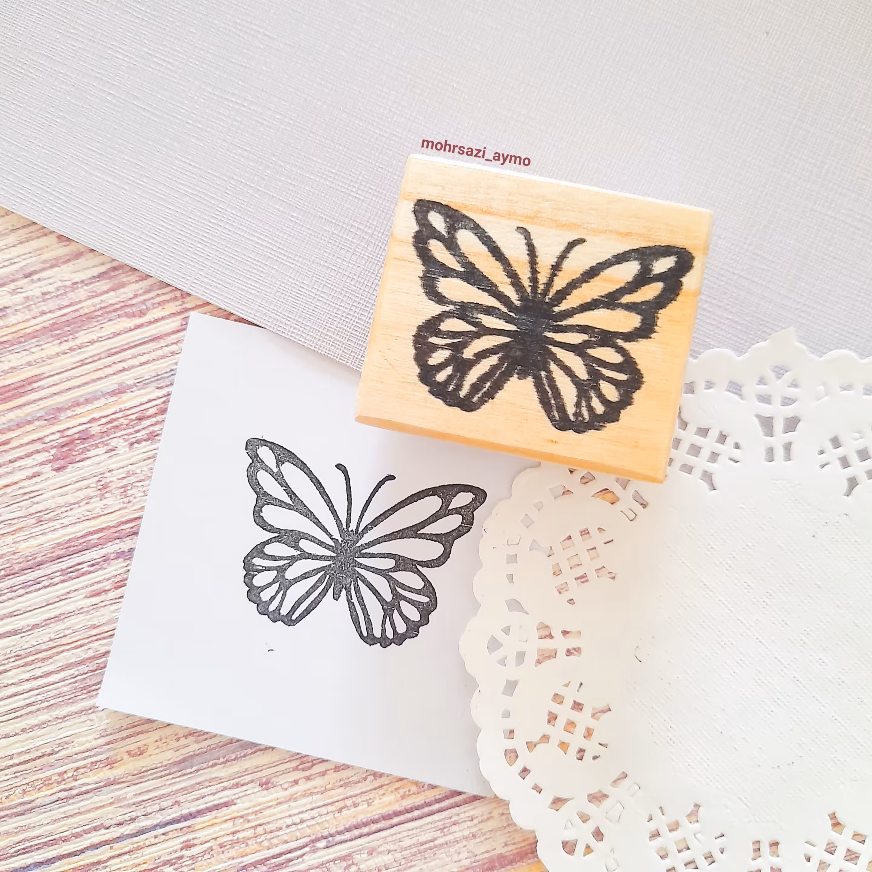 مهر  دستساز لینویی تشویقی طرح پروانه