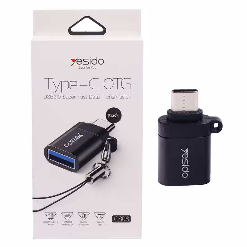 تبدیل Type-C به  OTG USB مدل Yesido GS06Yesido GS06 OTG USB To Type-C Adapter