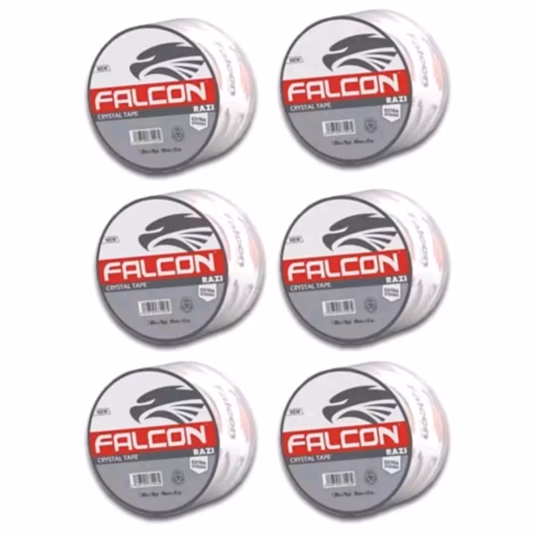 چسب 5 سانتی فالکون 90 یارد  بسته 6 عددی