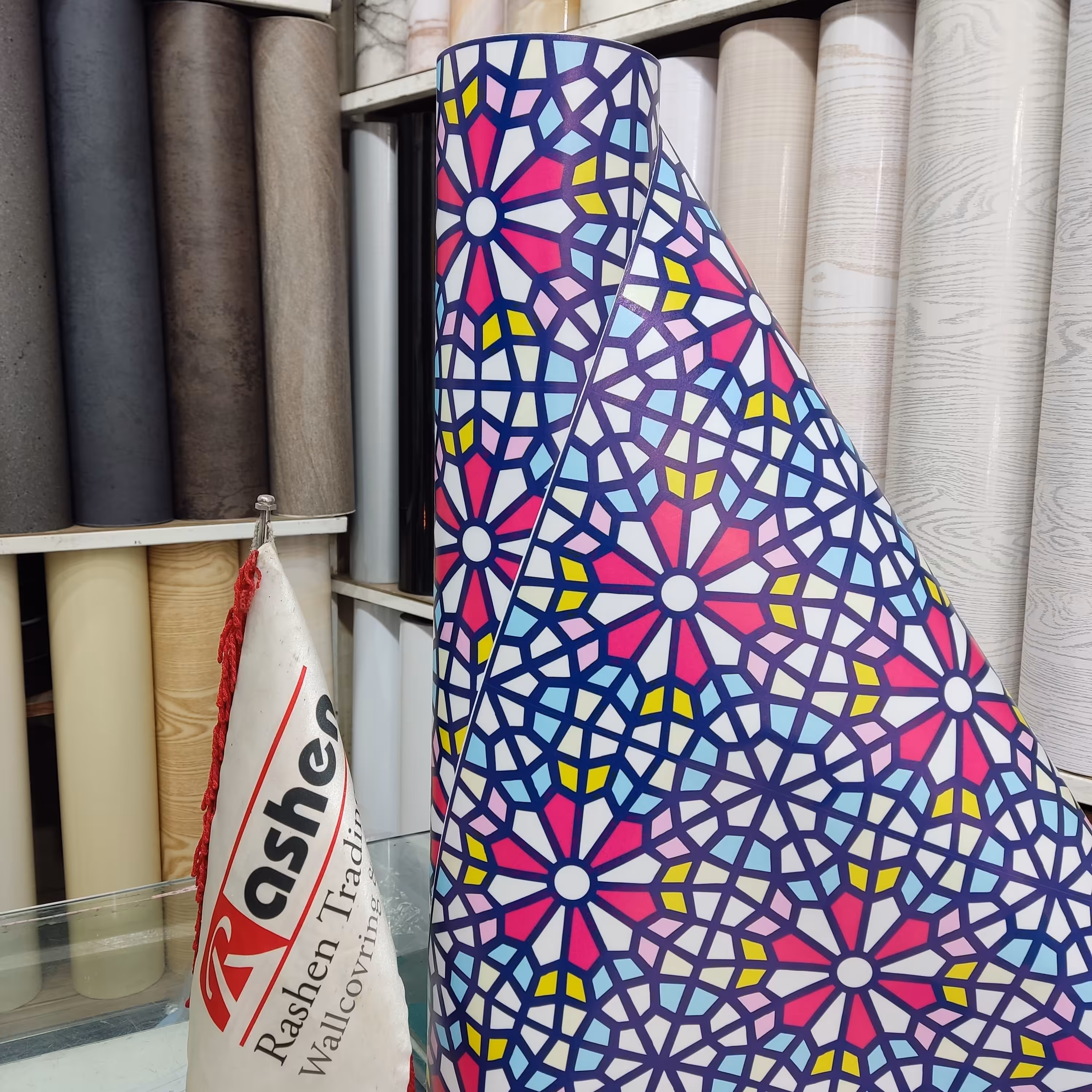 برچسب شیشه مات کن سنتی3(رول5متری)