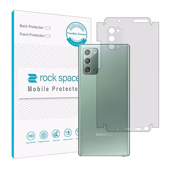 گلس محافظ پشت گوشی سامسونگ Galaxy Note 20 مدل نانو هیدروژل شفاف برند راک اسپیس سایز M کد 25032