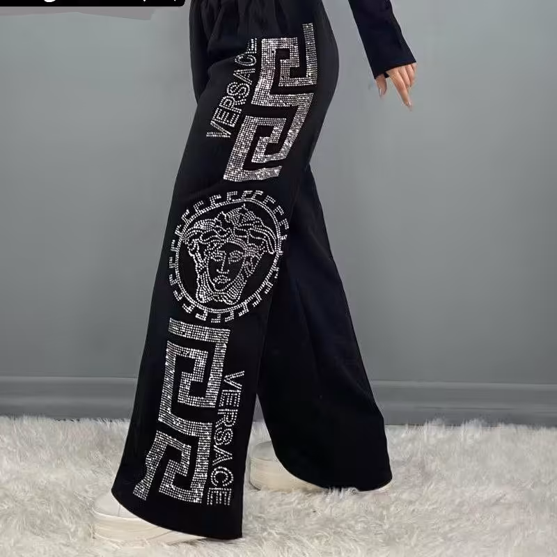 شلوار بگ نگین دار