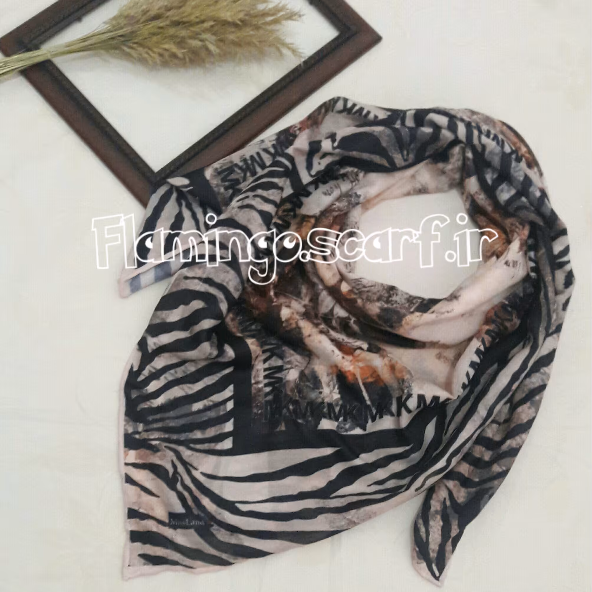 روسری نخی قواره 120درو دست دوز
