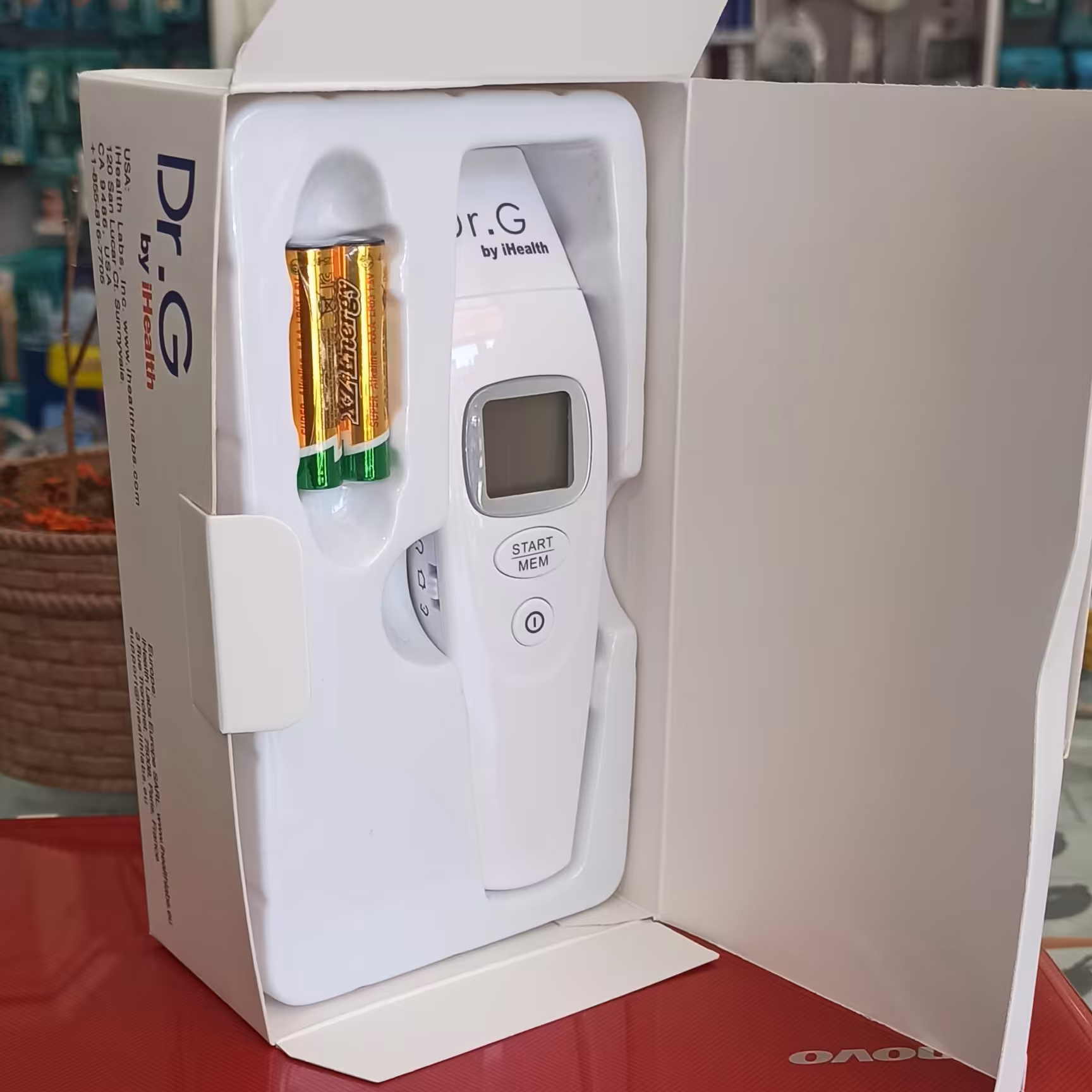 تب سنج گوش و پیشانی تفنگی آی هلث مدل دکتر جی DR.G T100s