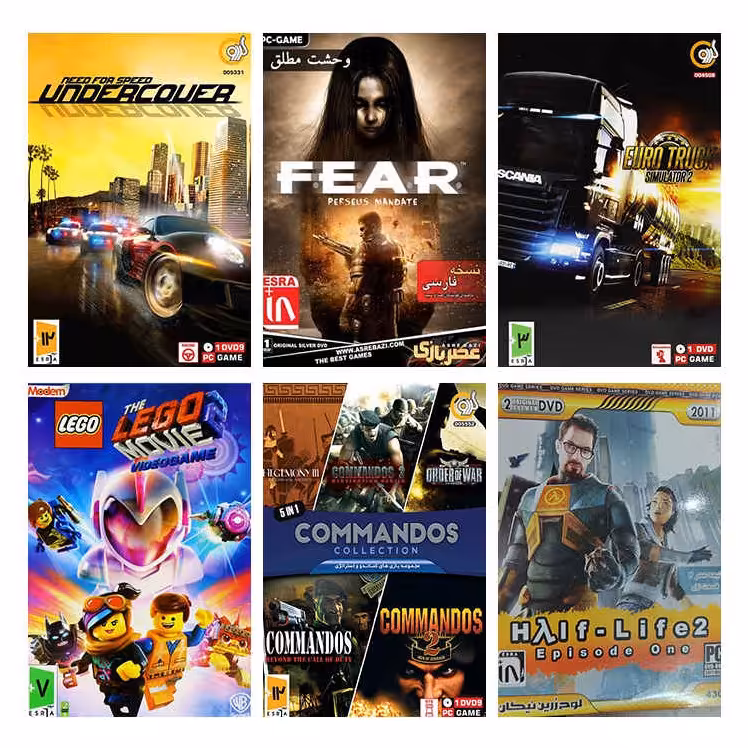 پک 10 عددی  بازی کامپیوتر به قیمت عمده