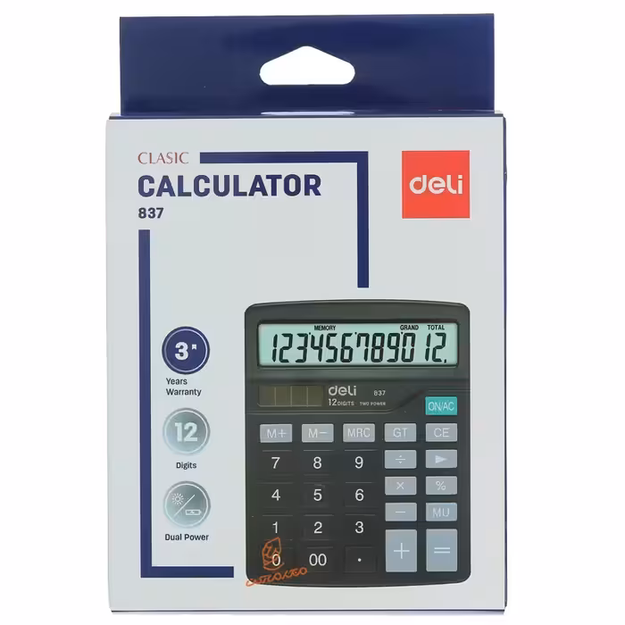 ماشین حساب رومیزی دلی مدل 837