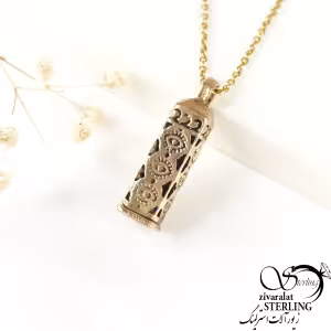 گردنبند طلاروس طرح چشم کد 8286