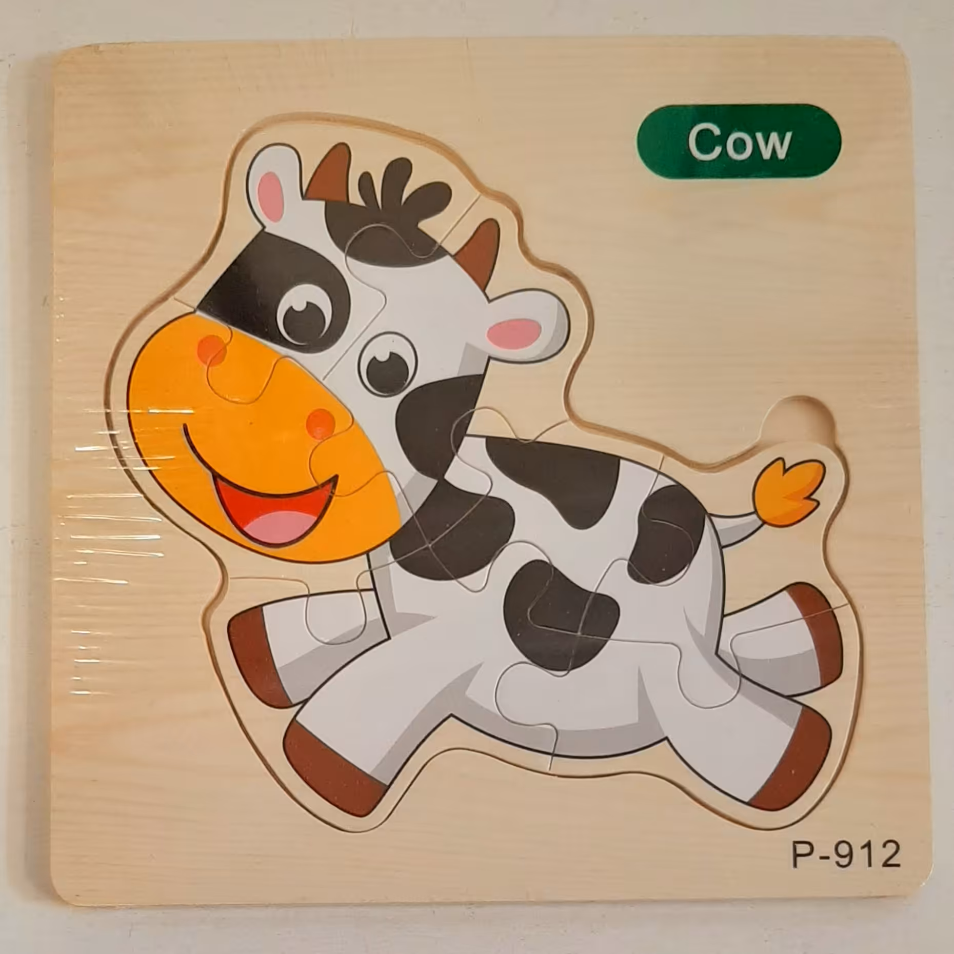 پازل چوبی طرح گاو