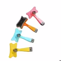 برس سگ و گربه با دکمه تخلیه