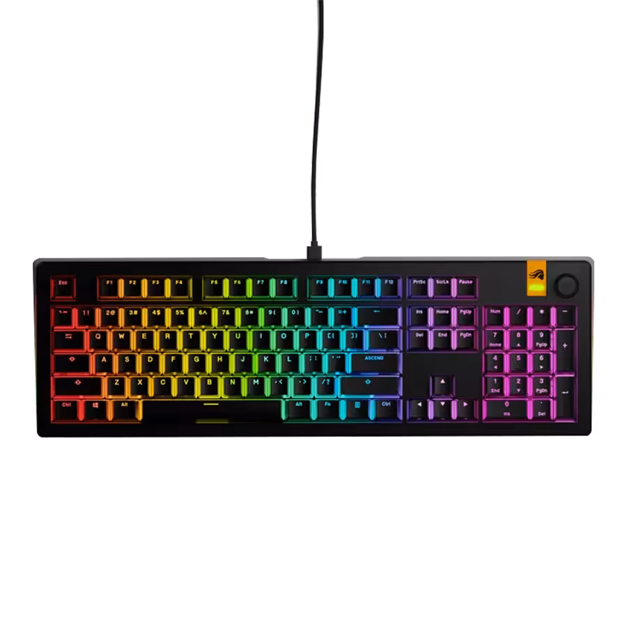 کیبورد مکانیکال گیمینگ گلوریس Glorious Gmmk 3 He 100% Black | فروشگاه تکاف