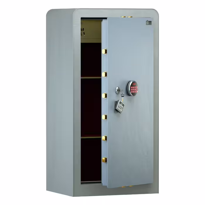 گاوصندوق اداری و خانگی ضد حریق و ضد سرقت 1200 سدید با قفل دیجیتال  PRO رنگ طوسی