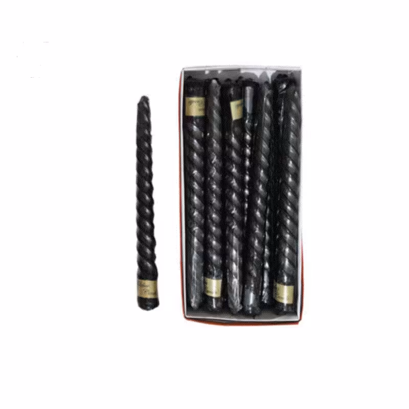 شمع مشکی بلند 30 سانتی دو عددی