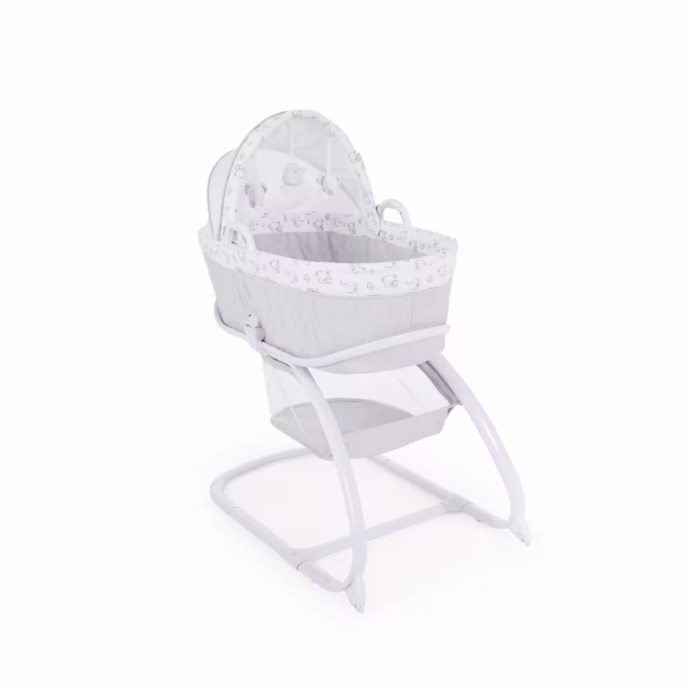 کنار تخت کیکابو kikkaboo مدل welcome baby طوسی