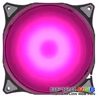 فن کیس گرین مدل جی اف 120 آر جی بی