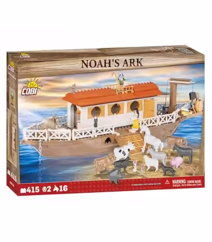 اسباب بازی ساختنی کوبی مدل کشتی نوح Cobi Nativity Scenes Noah's Ark